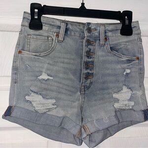 Aeropostale High-Rise Midi Jean Shorts